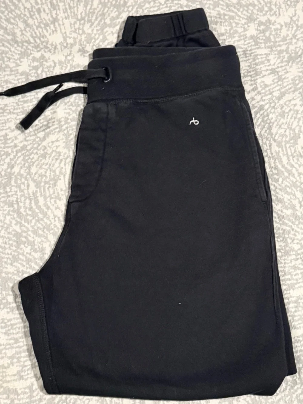 rag & bone Black City Jogger Sweatpants - M - good condition - Picture 1 of 5
